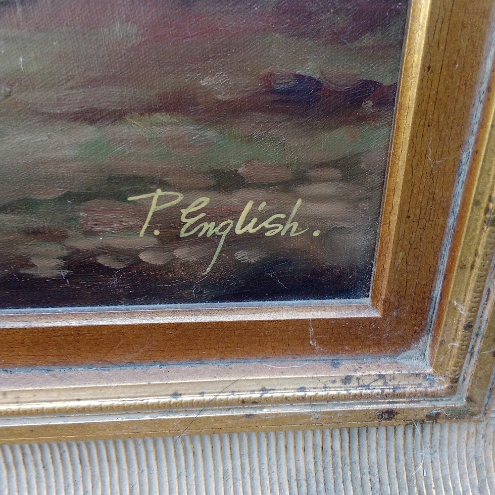 Oil canvas painting